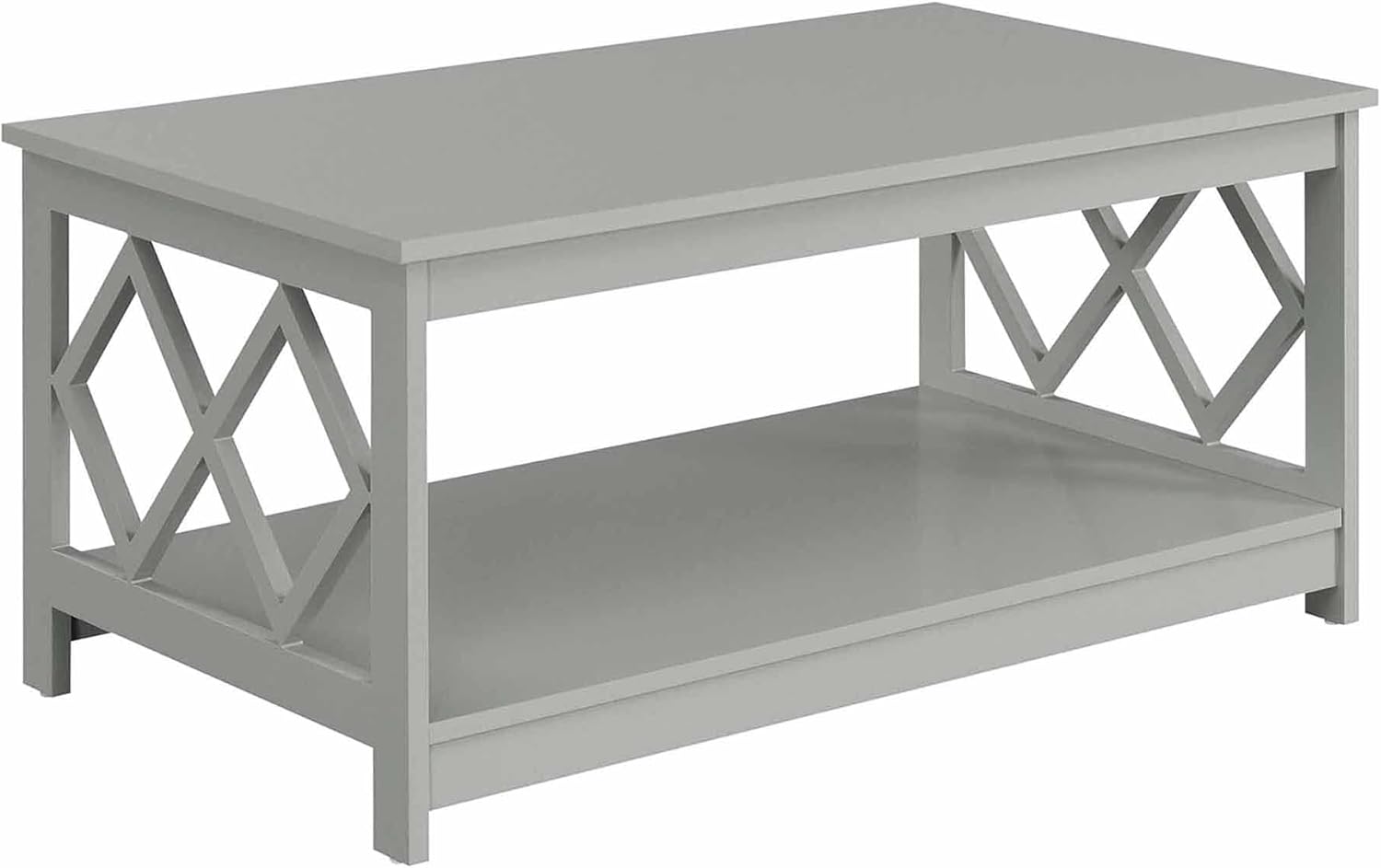 Convenience Concepts Diamond Coffee Table, White