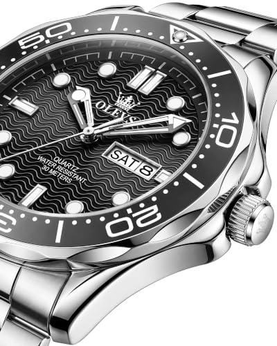 Image of OLEVS Watches for Men Luxury Dress Wirst Watch Gift | Large Dial,tainless Steel,Waterproof,Luminous,Watch Gift