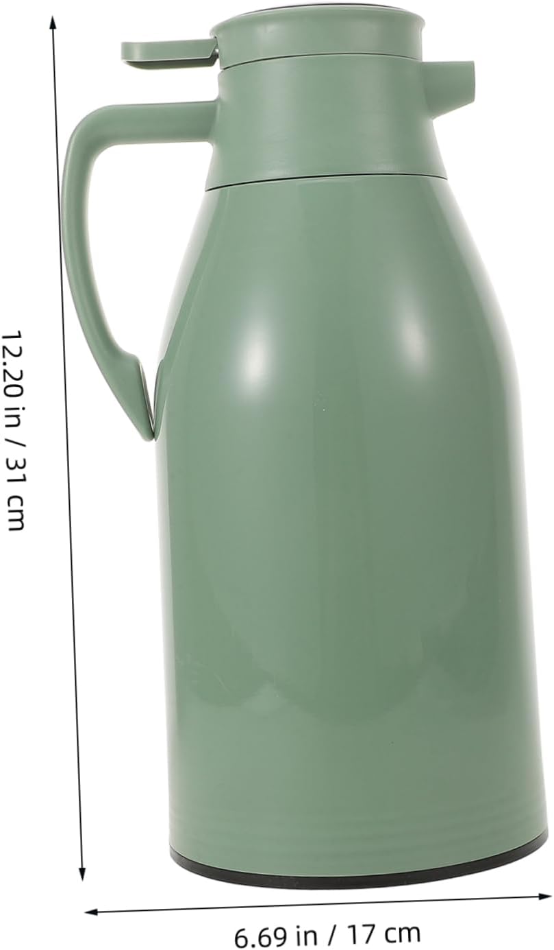 Homoyoyo Thermal Coffee Carafe Jug Temperature Display Insulated Vacuum Flask for Hot Drinks Material for Home Use and Beverages