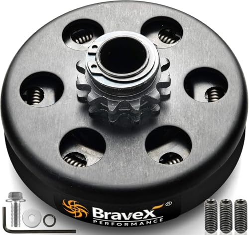 Bravex Centrifugal Clutch 12T 3/4 BORE Chain #35 for Predator Honda GX160 GX200 Go Kart Fun Kart Mini Bike 12 Tooth
