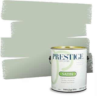 Paints Interior Paint and Primer In One, 1-Gallon, Satin, Comparable Match of Benjamin Moore* Antique Jade*