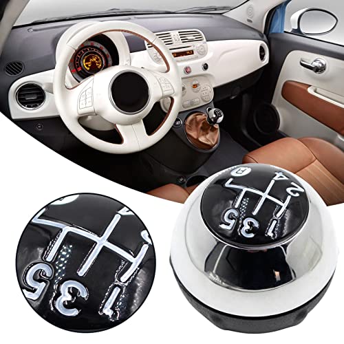 Stick Shift Knob | Gear Shifting Knob Head - 5-Speed Shifter Knobs For Fiat500 2012-2018, Vehicle Au