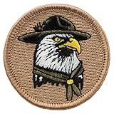 Scout Eagle Patrol Patch - 2' Diameter Round Embroidered Patch (Hook-Fastener)