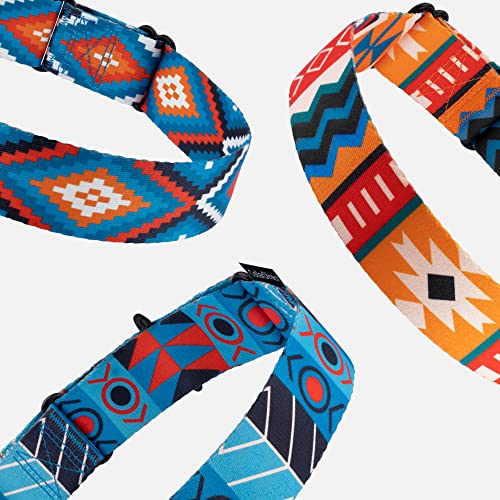 Collardirect Martingale Dog Collar Nylon Safety Training Tribal Pattern Adjustable Heavy Duty Collars For Dogs Medium Large (Pattern 1, Extra Large, Neck Size 19"-24") #TOP4