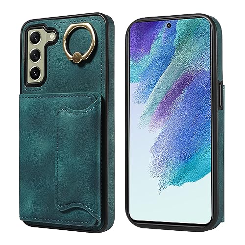 Étui Samsung Galaxy S21 FE en cuir premium vert chic et résistant face aux chutes du quotidien