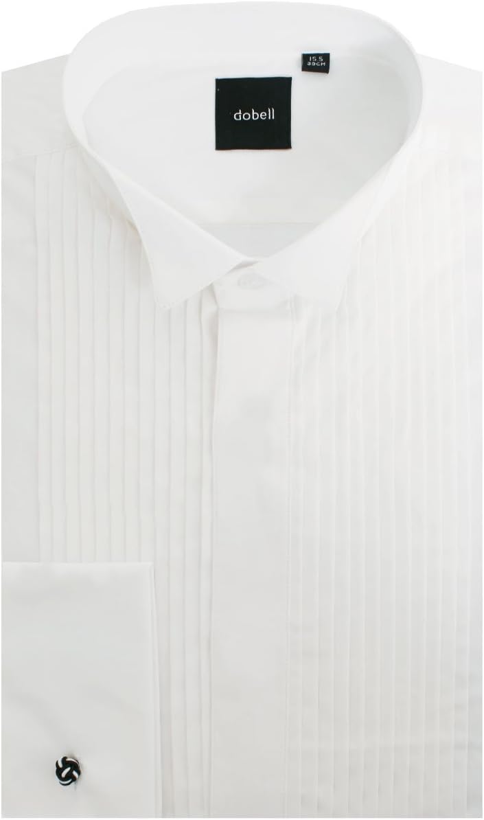 Boys Wing Collar, Plain Fly Front Tuxedo Shirt By Dobell | Dobell - View #13