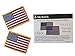 2 Pack USA US American Flag Embroidered Patch - 3.5