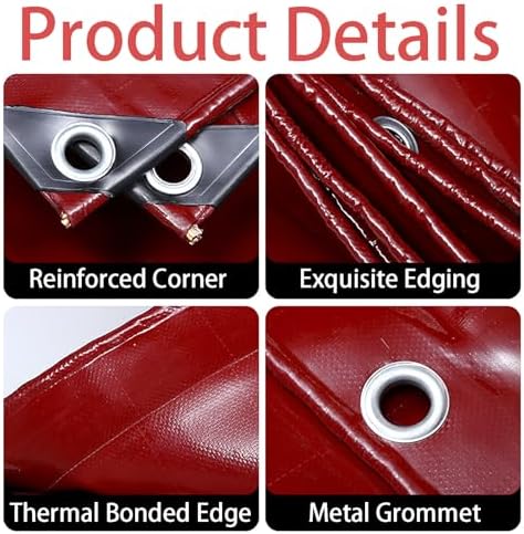 Heavy Duty Waterproof Tarp with Reinforced Eyelets – Tear Resistant Multi Purpose Drop Cloth for Outdoor Use Ideal for Trailers Trucks Gardens Patios Roofs and Camping