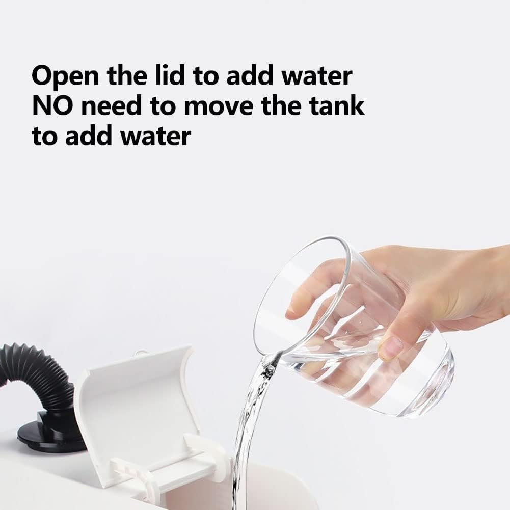 Humidificadores para reptiles, nebulizador para reptiles con modo de sincronización, montaje en pared intermitente y niebla de escritorio, tanque de agua de llenado superior de 2,5 l, para reptiles an