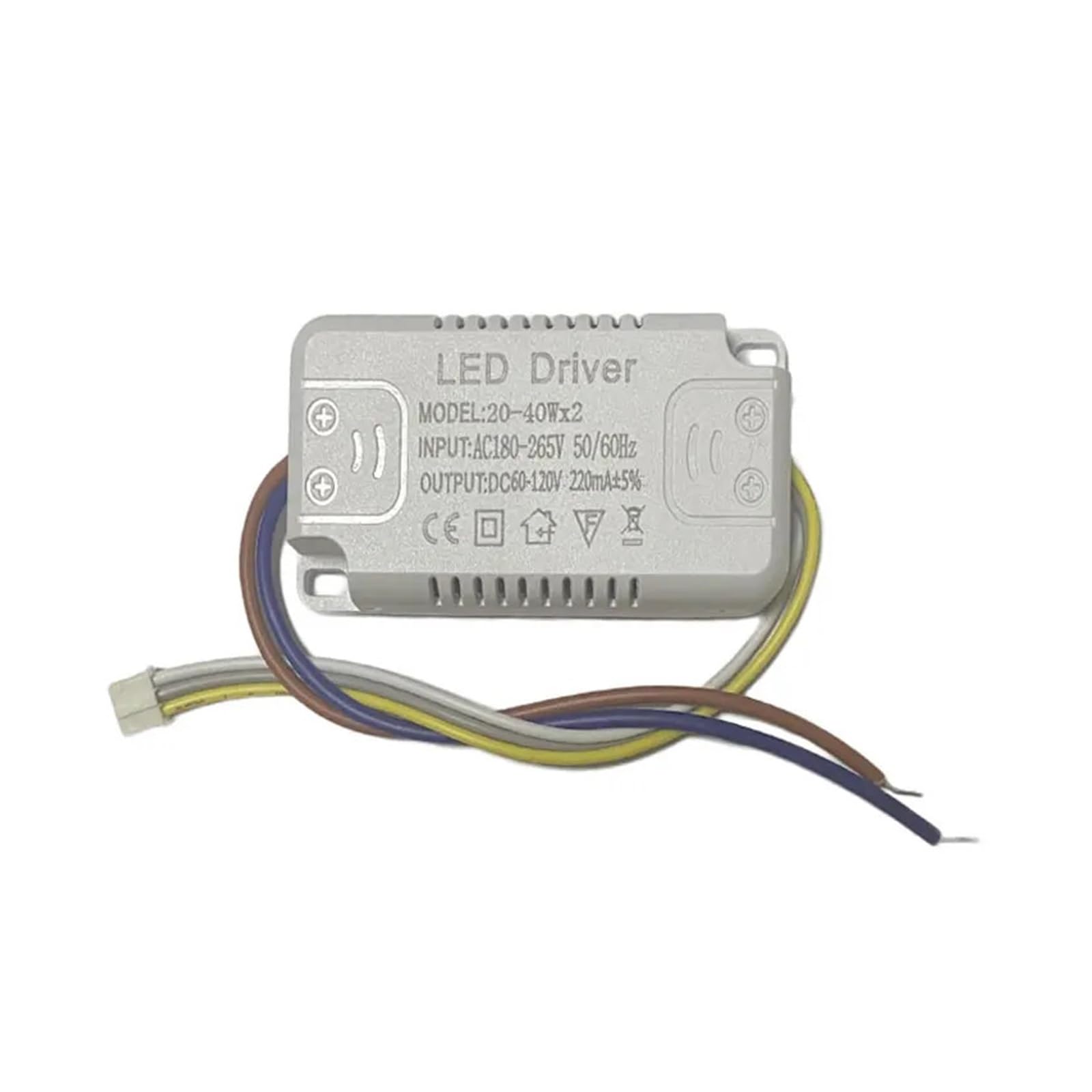 LHAOEEEYG LED Driver 3 Color for Lighting AC180-265V Non-Isolating Transformer for Light Replacement (20-40w) x2