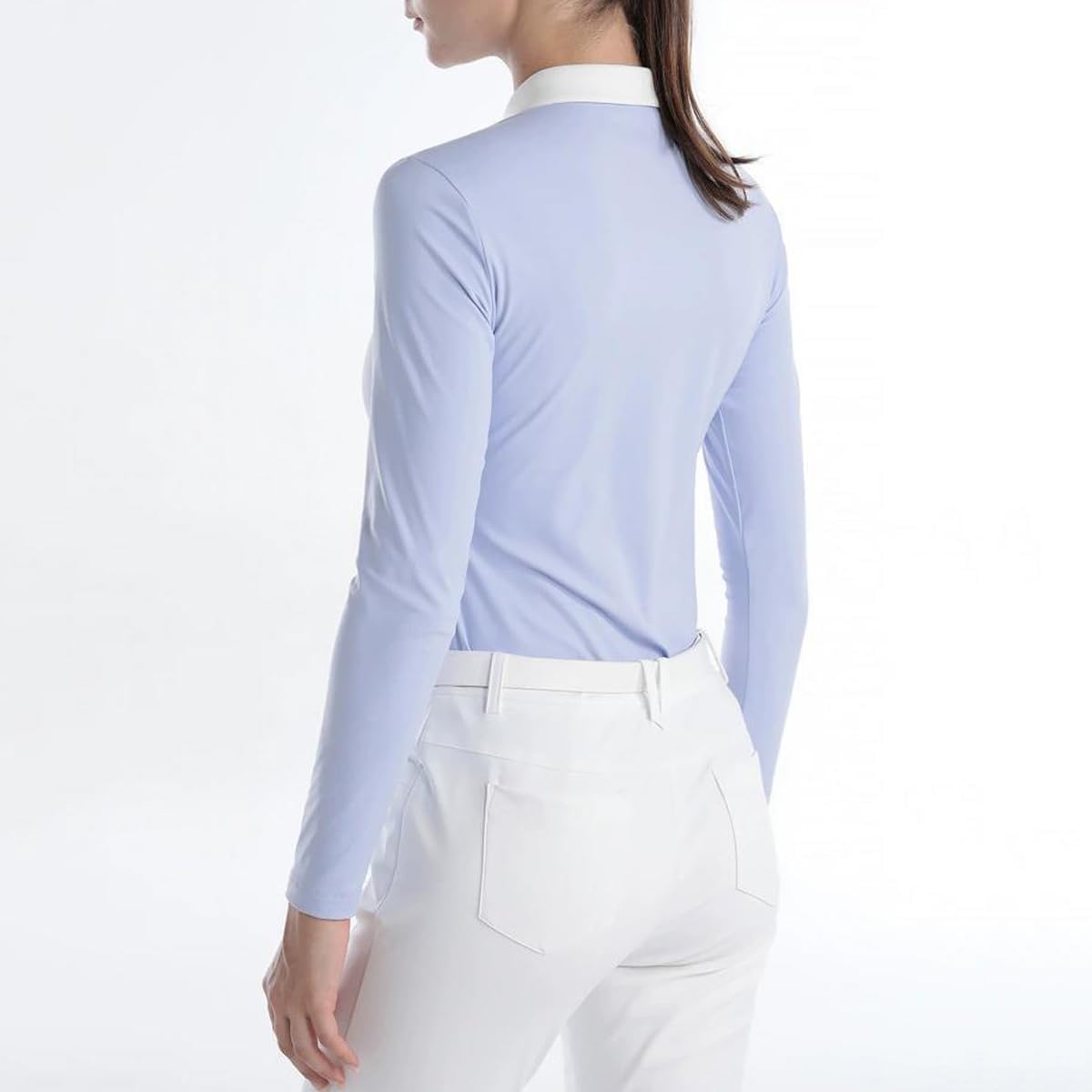 LANGWEI Women Golf T-Shirt Autumn Slim High Elastic Long Sleeve Tops Casual Shirt Comfortable Ladies Golf Wear