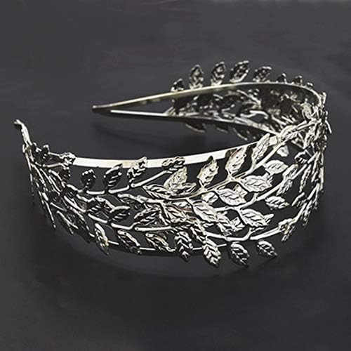 Amazon Co Jp おしゃれな木の葉のカチューシャ 欧米の流行街は葉っぱのカチューシャをたたいて ウェディングベールの撮影の新婦の首飾り A ジュエリー