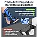 Runkelai Plantar Fasciitis Night Splint with Massage Ball, Adjustable Brace Dorsal Night Splint for Achilles Tendonitis Foot Drop Relief Arch Pain, Comfortable with 4 Straps for Secure Fit Black-Blue