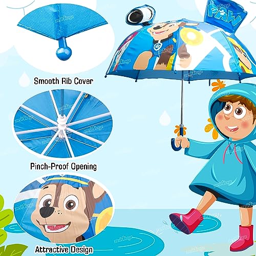 Image of Zest 4 Toyz Umbrella for Kids Easy To Carry Waterproof Lightweight Stylish 3D Umbrella For Rain Kids Umbrella for Girls Boys - Blue