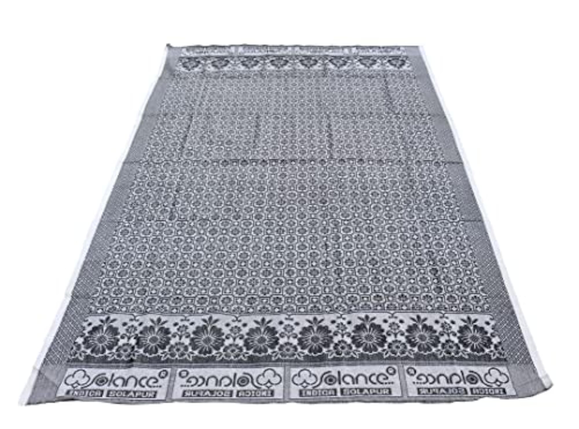 Mandhania Indica Cotton Solapur Chaddar Blanket, Single Bed