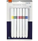 Caneta para Tecido Blister com 6 Cores, BRW