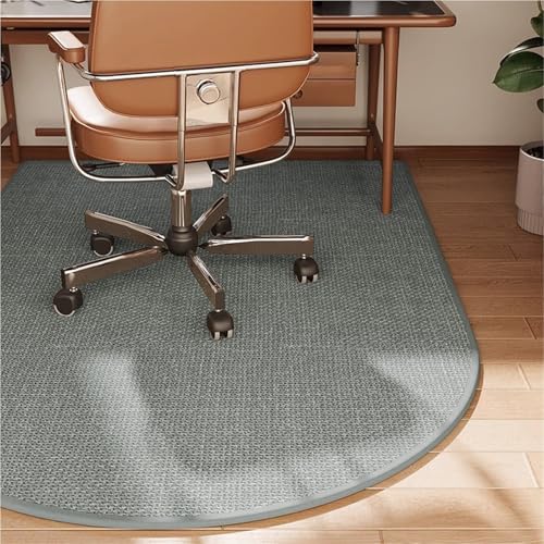 Tapis de protection de sol pour chaise de bureau rectangulaire gris 120x160cm