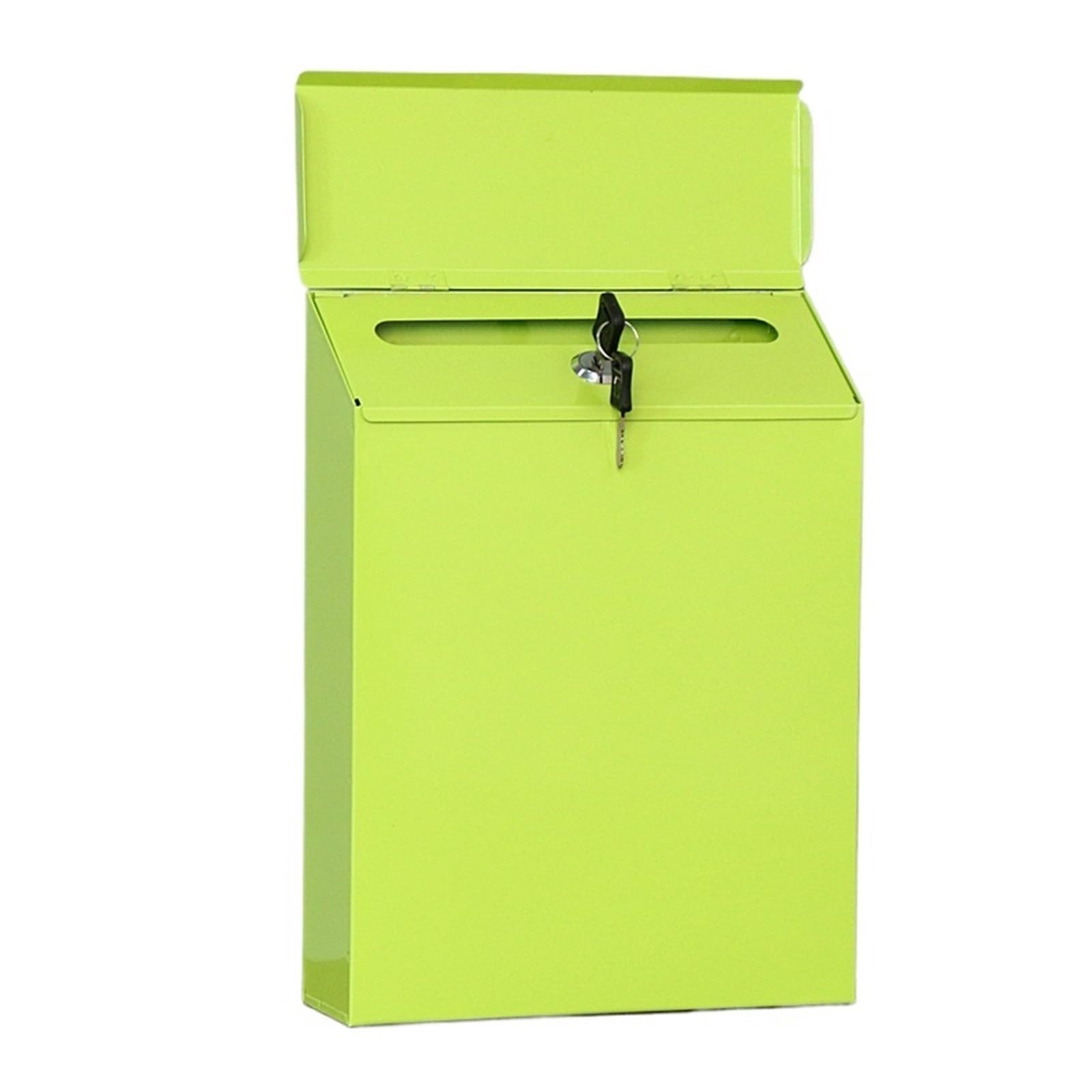 Wall Mounted Letterbox Wall Mount Mailbox Vintage Mail Postal Letter Newspaper Box Waterproof Mailboxes Garden Decoration(Green)