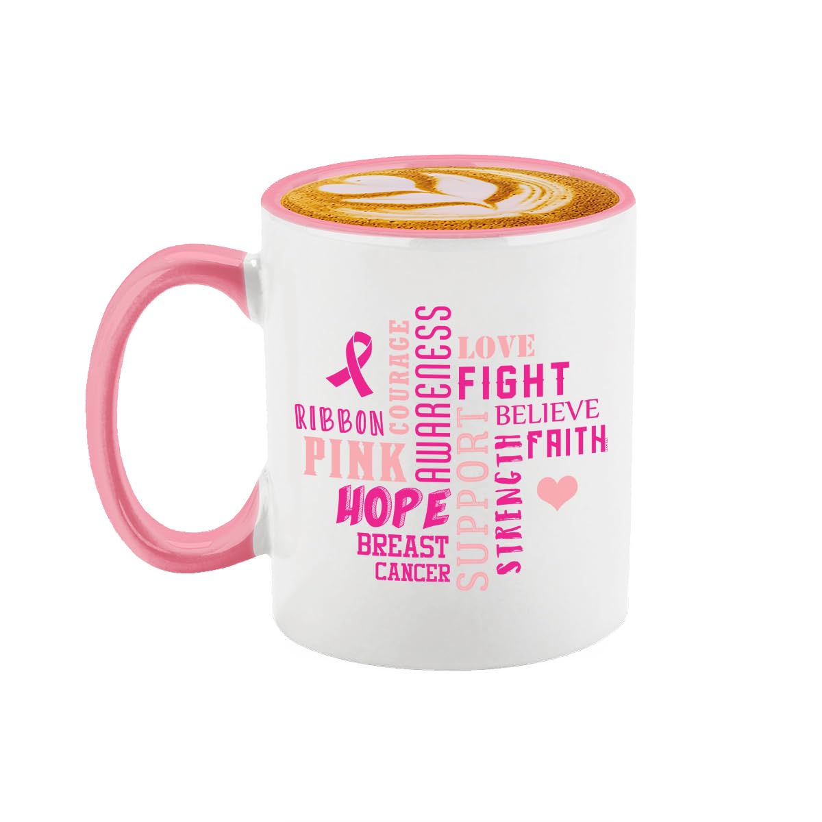 Amazon.com: Breast Cancer Awareness Pink Ribbon Motivational Faith Chemo  Ceramic Coffee Mug Breast Cancer Survivor Mug Mom Tea Cup Ceramic Coffee Cup  Women Novelty Coffee Mugs : Home & Kitchen