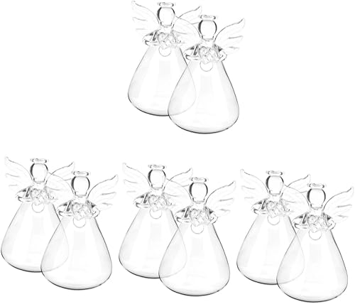 YARNOW 8 piezas de cristal para terrario de flores, florero para flores, maceta hidropónica, jarrones decorativos, decoración del hogar, jarrones de