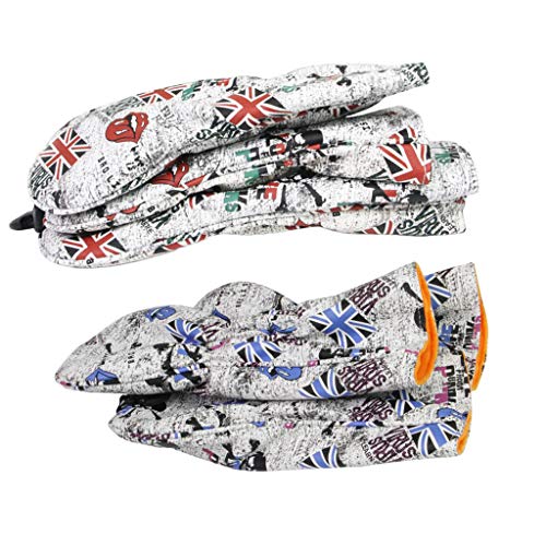 YIJU Conjunto 3 Bandeira Golf Madeira Tampa Da Cabeça para Golf Woods Driver Vermelho/Azul - Vermelh