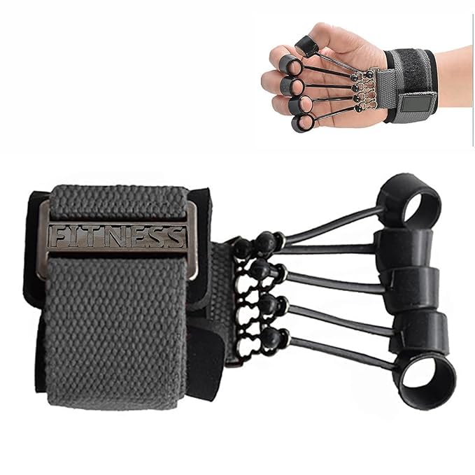 WINKLE New Finger Gripper Strength Trainer Forearm Exerciser Hand Yoga Resistance Band vein gripper Expander Finger Extension pack of 1(multicolor) (B0DC6NP327) Amazon Price History, Amazon Price Tracker