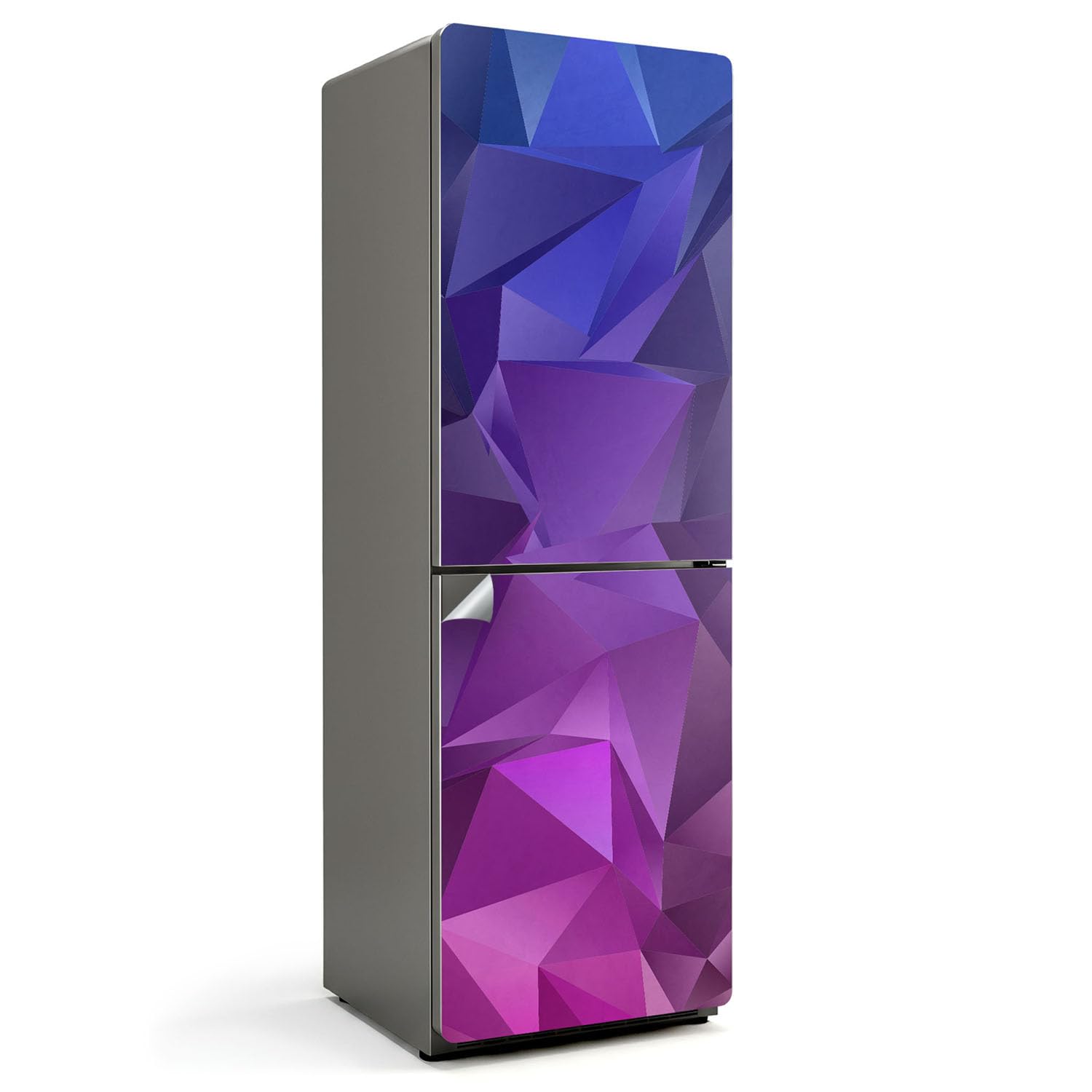 Sticker couvrant entièrement le frigo pour une décoration de cuisine moderne