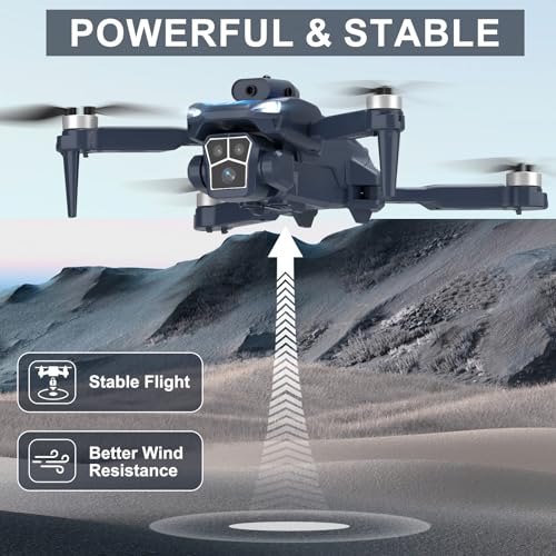 Image of F179 Drone with 1080P Camera, Brushless Motors, Obstacle Avoidance & WIFI Control,Trajectory Flight, 3D Flip, Optical Flow Positioning, Electric 90 Lens, Quadcopter for Adults /Kids /Beginners