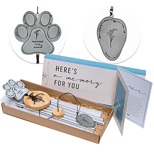 Yearn Pet Memorial Wind Chime | Dog Loss Sympathy Gifts for Pet Owners | Dog Memorial Gifts | Pet Loss Gifts Dog | Loss of Dog Gifts | Loss of Pet Sympathy Gifts for Dog | Remembrance Gift Wind Chimes