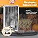 SunJas Picknickgrill Edelstahl Holzkohlegrill, 40 x 28 x 21,5 cm