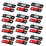 12packs Imanes para Cajones, Imanes Puertas Armario Invisibles de Acero Inoxidable con Tornillos de Montaje y Adhesivo 3m...