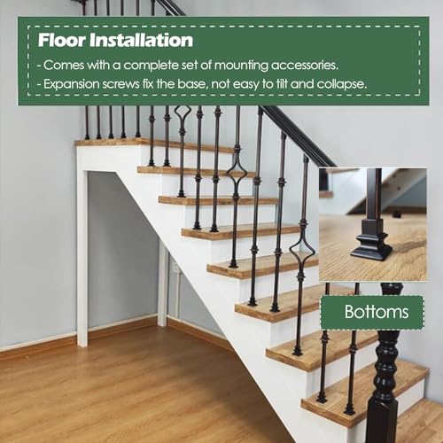 Ensemble de broches pour rampe d'escalier moderne pour plateforme de loft