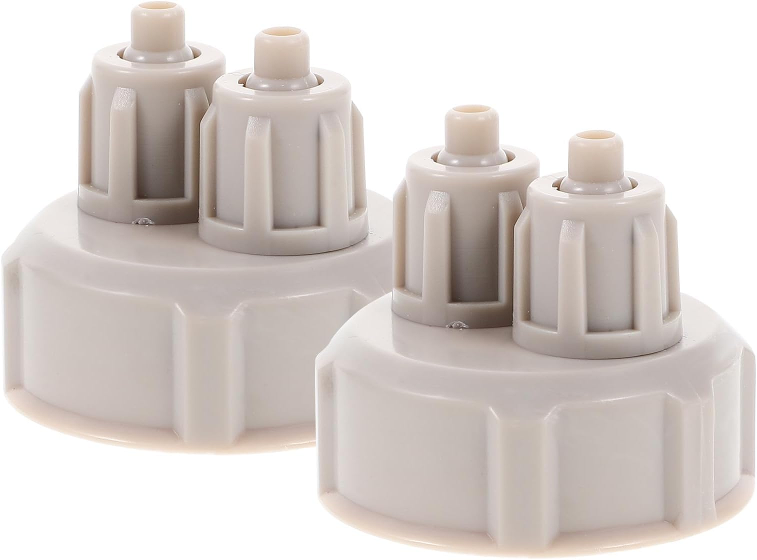 2pcs DIY Co2 Bottle Cap Airlock Set for Aquarium Fermentation, Quick-Twist Air Bottle Cap for Fish Tank Plant Oxygenation, Home Brewing Accessory