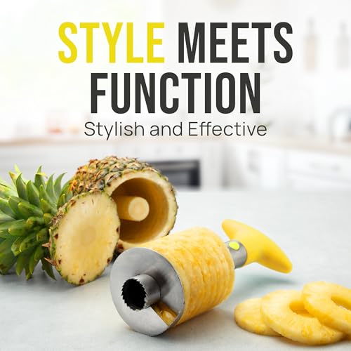 Image of Zulay Kitchen Stainless Steel Pineapple Corer, Slicer & Eye Peeler
