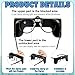 Lingvee 2 Pcs View Limiting Device, Clip On Cloud-Overs Visors Attaches View Limiting Device Aviation Training Supplies with Soft Case