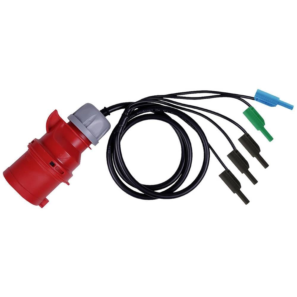 A 1642 adapter pomiarowy złącze CEE 32A 5-biegunowe - wtyczka bananowa 4 mm