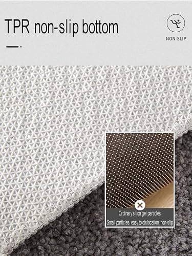 Tapis de bain incurvé vert lavable en machine pour douche d'angle - 6