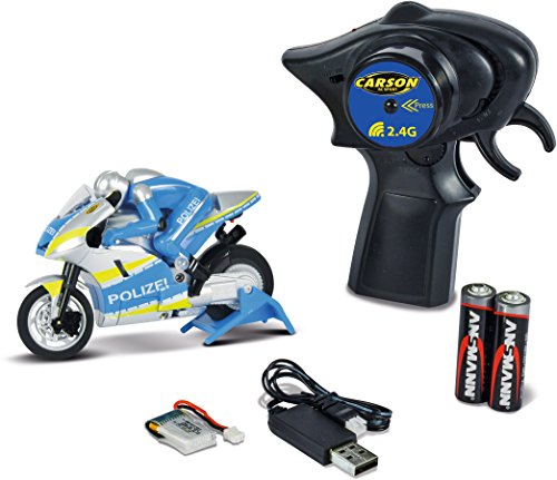Preisvergleich Produktbild Carson 500404139 Micro Bike Polizei 2.4G 100% RTR