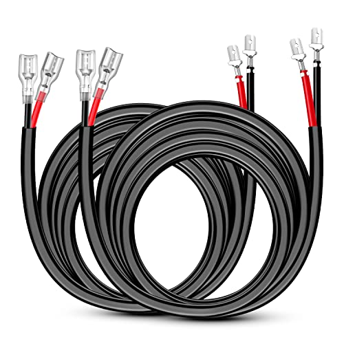 Image of Nilight LED Light Bar Wiring Harness 2 PCS 12 AWG Extension Kit 10 Feet for Off Road Work Lights Driving Fog Boat Lighting