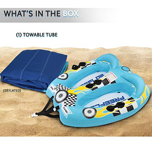 image for Watersports Inflatable Towable Booster Tube - Two Person Water Boating