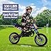 gihusrzx 50cc 2-Stroke Dirt Bike for Adults & Kids, Mini Dirtbike Gas Powered Off Road Trail Bike with Speeds up to 40KM/H for Uphill and Off-Road Conditions, Motorcycle Support 330IBS, Blue
