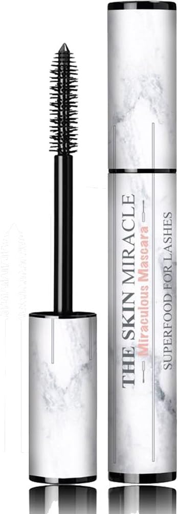 100% Organic Vegan, Cruelty Free, Miracle Lash Superfood Mascara Noir - Eyelash Nutrition By The Skin Miracle Satisfaction Guarantee