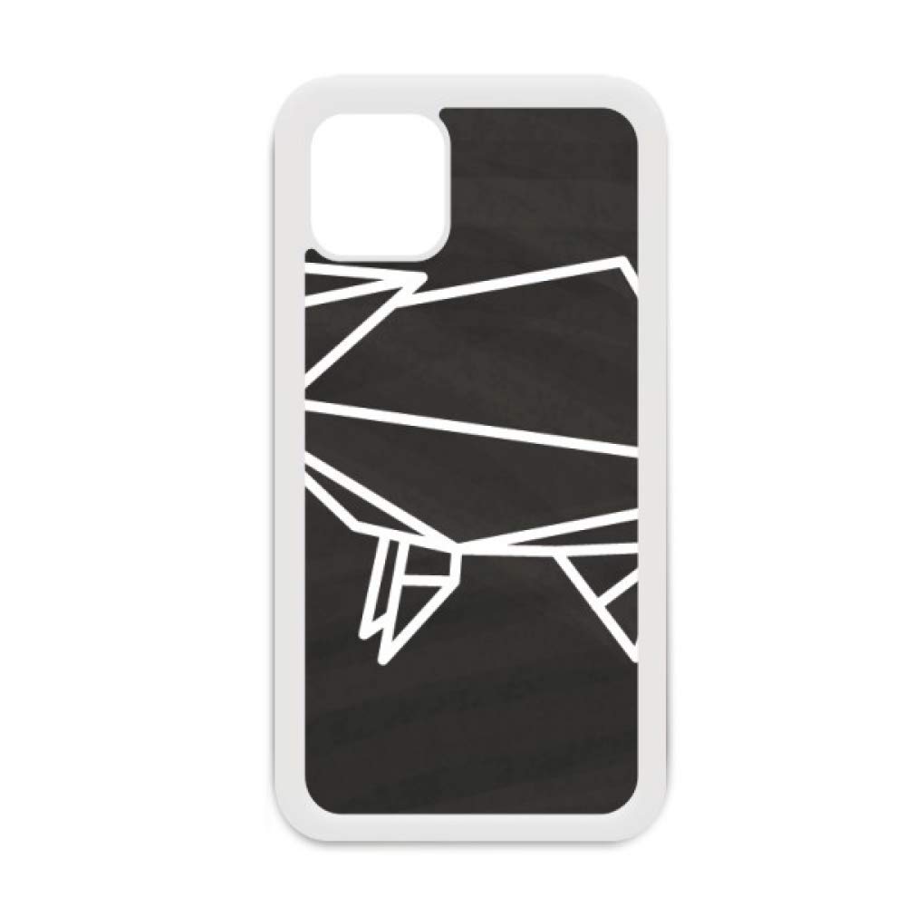 Coque Cochon Origami Abstrait Blanc pour iPhone 12 Pro Max - 4