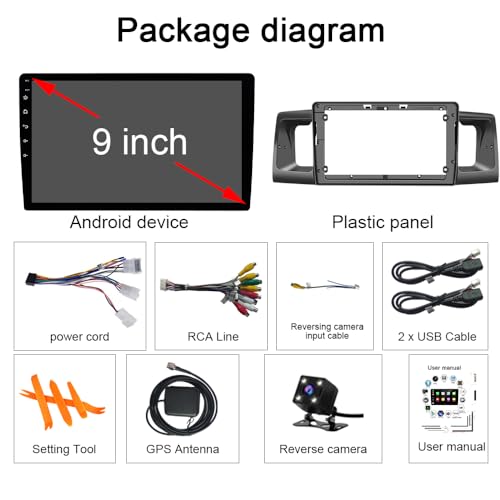 Android 15 8-core 4+64GB for Toyota Corolla Radio 2006-2013 Car Stereo with Built-in DSP Wireless Carplay Android Auto with Backup Camera 9 INCH IPS Touchscreen GPS Navigation Car Stereo Head Unit by Hac Sa Beach - Used condition - Image 7