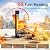 1500W Outdoor Electric Heater, Mountman 35" Patio Heater with Remote, 3 Modes, 24H Timer, Carbon Fiber Heating Tube, Tip-Over & Overheat Protection, IP44, Heaters for Outdoor Use