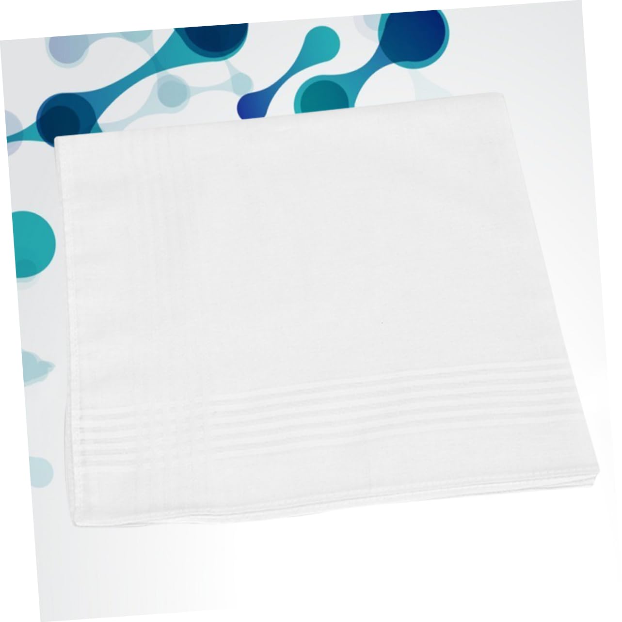 Beavorty 6pcs Cotton Handkerchiefs White Graffiti DIY Designs for Home Use Random Patterns Soft Durable Easy to Clean for Wiping Faces and Hands