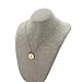 Handmade Gold Breast Cancer Awareness Ribbon Charm Necklace - Yellow Gold Fill, Pink Tourmaline - 16-18