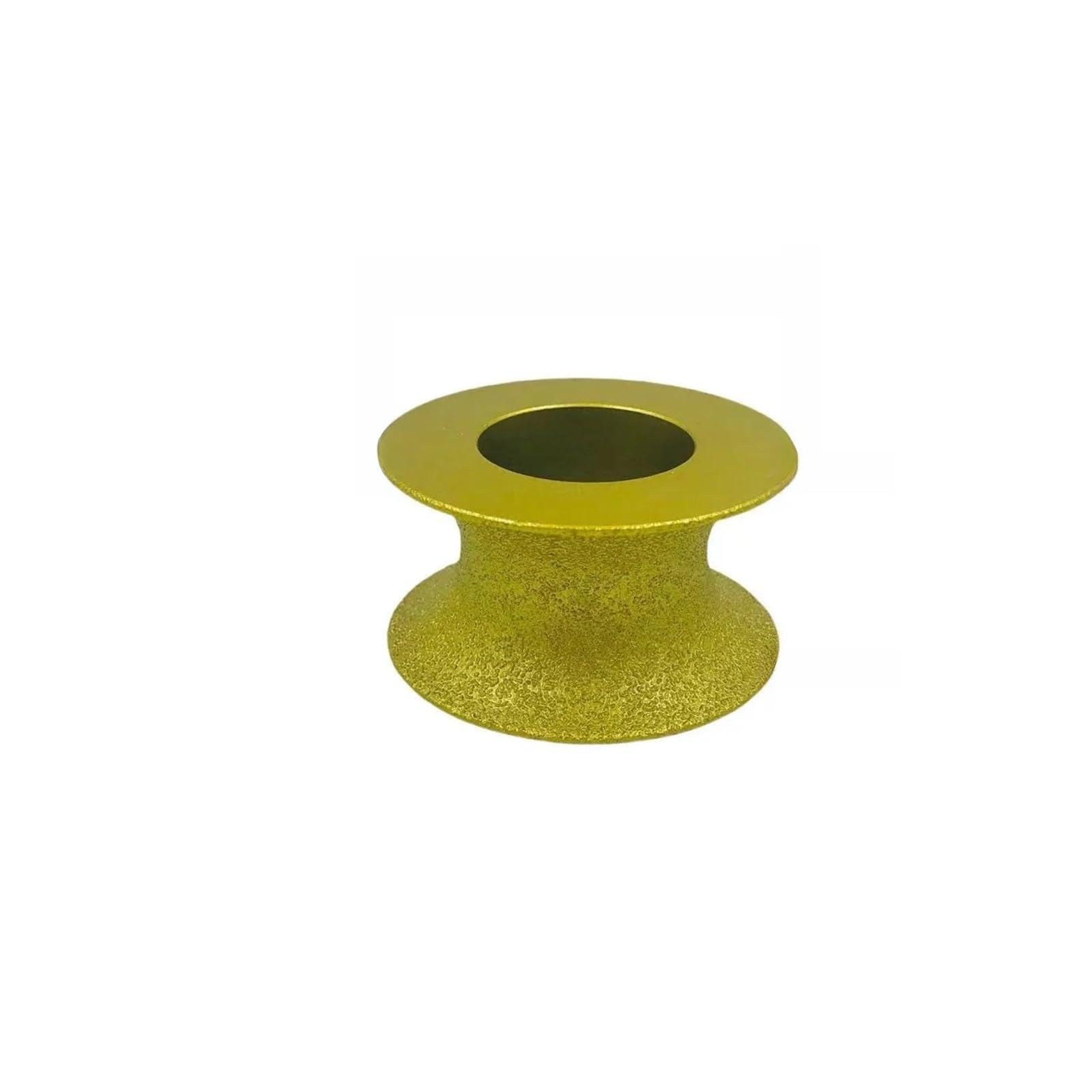Edge Diamantschleifscheibe Bohrung 20 mm Durchmesser 75 mm Trockenvakuumgelötete Diamant-Profilschleifscheibe Volle Rundkante Diamant-Schleifscheibe(1Pcs-35mm)