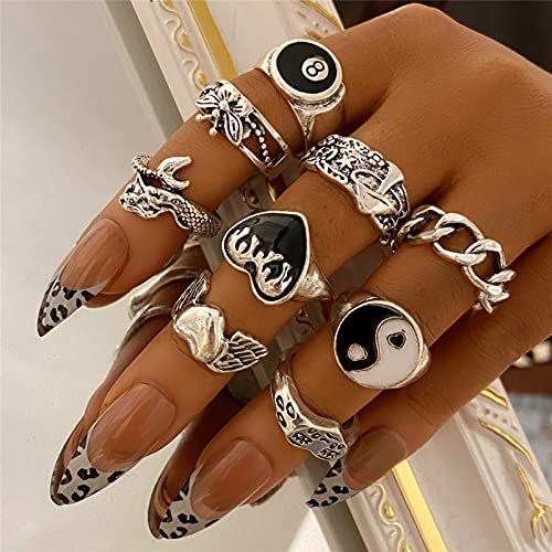 Faxhion 5411001 Vintage Silver Open Punk Rings thumb #3