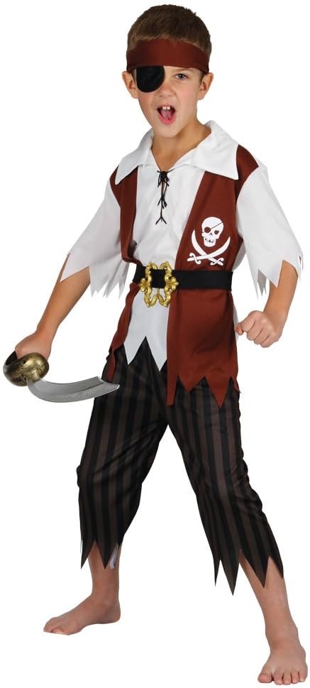 Wicked Costumes Kids Boys Cutthroat Pirate Fancy Dress Costume